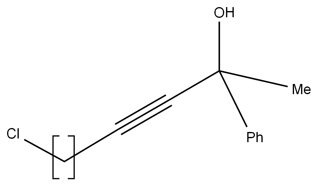5-chloro-2-phenylpent-3-yn-2-ol Structure